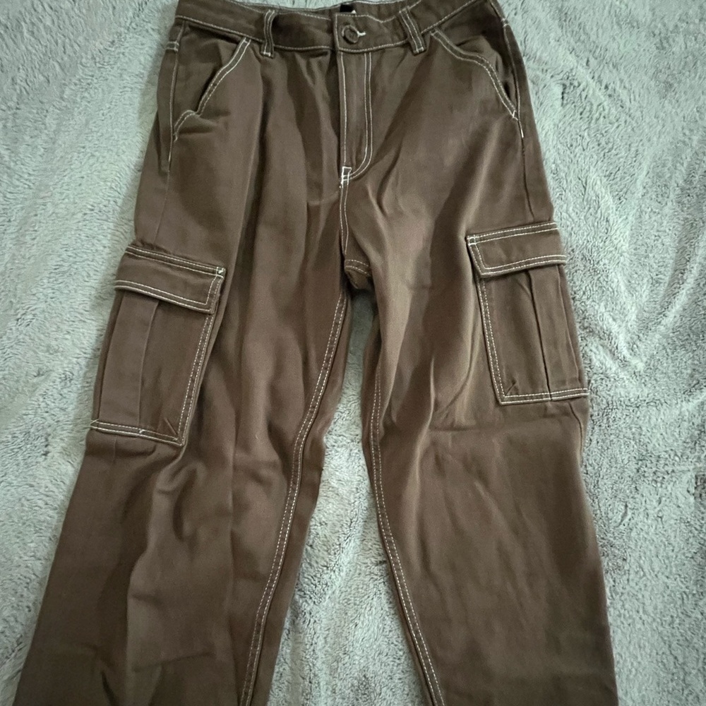 H&M Wide Leg Cargo Pants- M/US6